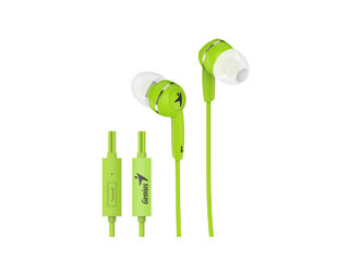Slika Genius slušalice HS-M320 zelen in-ear, 3.5mm, mikrofon, 1.1m 20 Hz- 20K Hz, 88dB