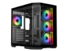 RYZE Mythic MT500 4F Black 1x ARGB fan, 3x ARGB Reverse ATX, Dual chamber case