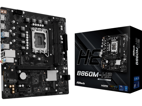 ASROCK MB B860M-H22xDDR5, 2xM.2, 4xSATA, 13xUSB2xHDMI, RAID, Micro ATX