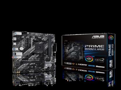 ASUS MB PRIME B550M-K ARGB AM4, 2x DDR4, 2x M.2, 4x SATA 6x USB, 1xDP, 1x HDMI, mATX