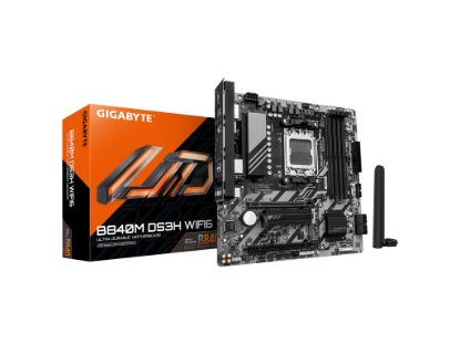 Gigabyte MB B840M DS3H WF6 AM5, 4x DDR5, 2x M.2, 4x SATA 1x HDMI, 2x DP, RAID, 6x USB, mATX