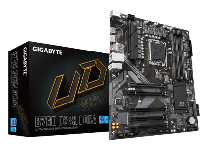 Gigabyte MB B760 DS3H DDR4LGA1700; 4xDDR4;2xM.2; 4xSATA;6xUSB; HDMI, DP; ATX