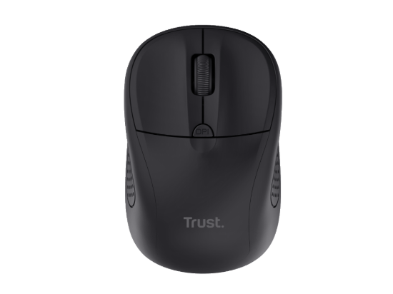 Trust Primo wireless miš, crni 1000-1600 dpi, optički, 4 tipke, USB, 6m wls range