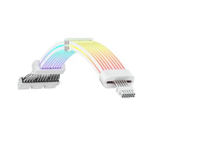 RYZE ARGB Napojni kabl za VGA6pin 3x6+2Pin to 12VHPWRWhite