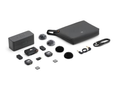 DJI Mic 3 (2TX+1RX+CC)mikrofon, prenos zvuka do 250m5.5h snimanja,48kHz 24 zvuk,OLED zaslon