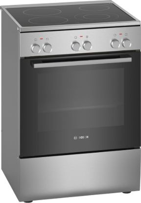 BOSCH električni štednjak Serie 2|, A, 66L,ravna ploča INOX, 7 programa, 3D HotAir,