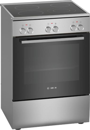 BOSCH električni štednjak Serie 2|, A, 66L,ravna ploča INOX, 7 programa, 3D HotAir,