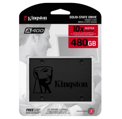 Kingston SSD A400 480GBup to 500MB/s Read and 450MB/s Write