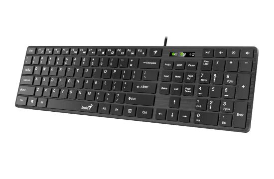 Genius SlimStar 126 tastatura USB veza, low-profile tipke crna