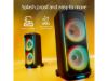 Philips TAX5000E/10 BT zvučnikmaks. 200W-100W RMS; bat do14hsvjetlosni efekti; ulaz gitara i mikrofo