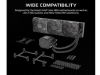 CORSAIR NAUTILUS 360 RS AIO Liquid CPU Cooler, 1851, 1700 AM5, AM4