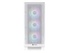 Thermaltake S250 TG ARGB SnowMid tower case, white,4x CT120 ARGB white fans