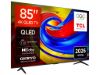 TCL 85"P7L 4K QLED Google TV;60Hz, VRR, Dolby Atmos;Dolby Vision, 450 nits; Onkyo 2.1ch