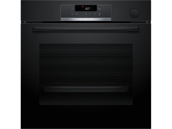 BOSCH pećnica Serie 4| CRNA, Dodavanje pare,EcoClean,8 programa, A+,AIRFRY
