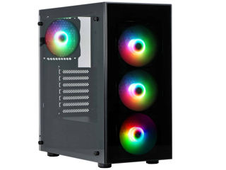 Slika Spire case VISION 7025 RGBgaming, ATX, 4x RGB fan 120mmVGA: 370mm, CPU cooler: 170mm