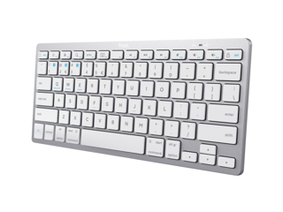 Slika Trust Basics BT wls Tastatura ultra-thin, wireless, bijela, US layout, BT 4.0, 10m range