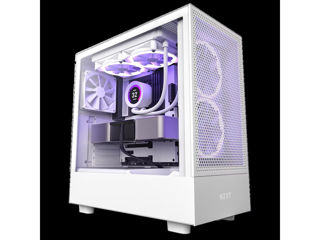 Slika NZXT CASE H5 FLOW WHITE RGB mini-ITX, Micro-ATX, ATX, Mid-tower, 4x fan