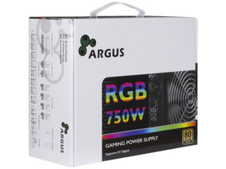 Slika Inter-tech PSU Argus RGB-750WRGB-750 CM II, 7550, 80+ Gold14cm fan,  Mainboard 20+4Pin