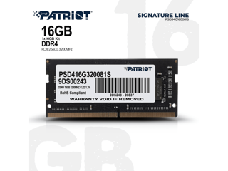 Slika Patriot RAM 16GB 3200MHz SODIM