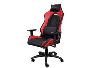 Slika Trust GXT 714R gaming stolica RUYA, crvena, udobna, podesiv ergonomska, eko materijal
