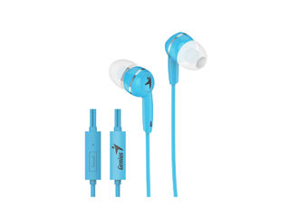 Slika Genius slušalice HS-M320 plave 3.5mm, 1.1m, 88 dB, in-ear,20 Hz - 20 K Hz, mikrofon
