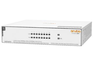 Slika Aruba Instant On 1430 8G, PoE1000 Mb latency < 1.80 mSec;Throughput-11.90 Mpps; Capacity 16Gbps
