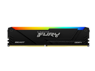 Slika Kingston 32GB 3200MHz DDR4 RGBFURY Beast (2x16GB) RGB, CL16CL16, 288-Pin, XMP