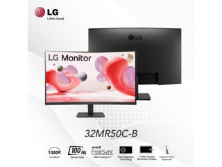 Slika LG 32" Monitor FHD 100Hz31.5",VA,250cd,5ms,1500R,VGA,HDMIx2,AMD FreeSync,Tilt -5 ~ 20,VESA