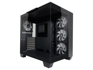 Slika LC-Power Case Gaming 809BE-ATX, ATX, Micro ATX, MiniITX4x 120mm ARGB fans, tempered glass