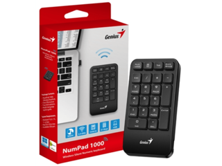 Slika Genius NumPad 1000, wirelesssilent, 2.4 GHz, USB receiverplug and play